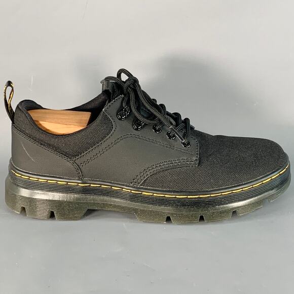 DR. MARTENS Size 10 Reeder Black Nylon Chunky Sole Lace Up Shoes main image 7